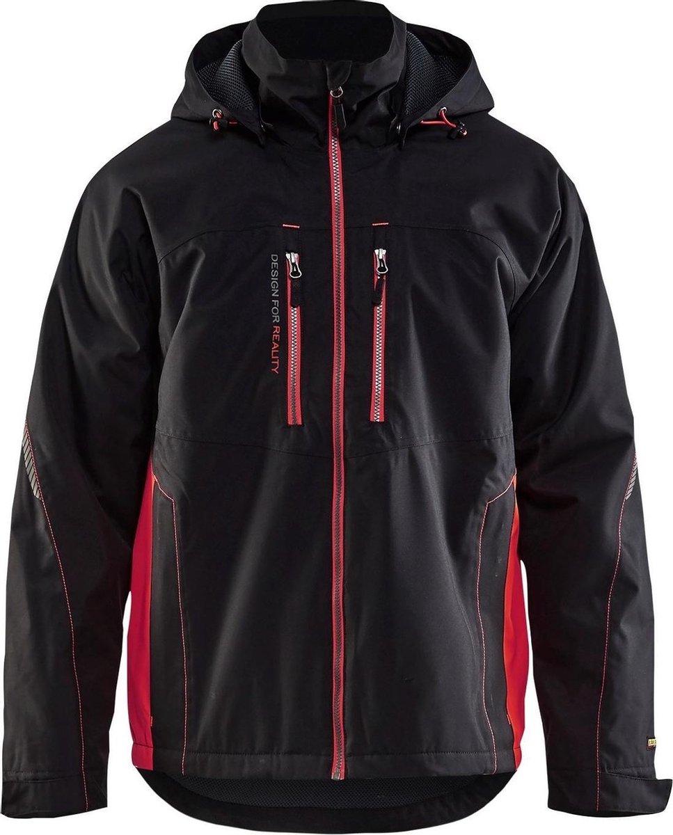 Blaklader Lichtgewicht winterjas 4890-1977 - Mannen - Zwart/Rood - 3XL