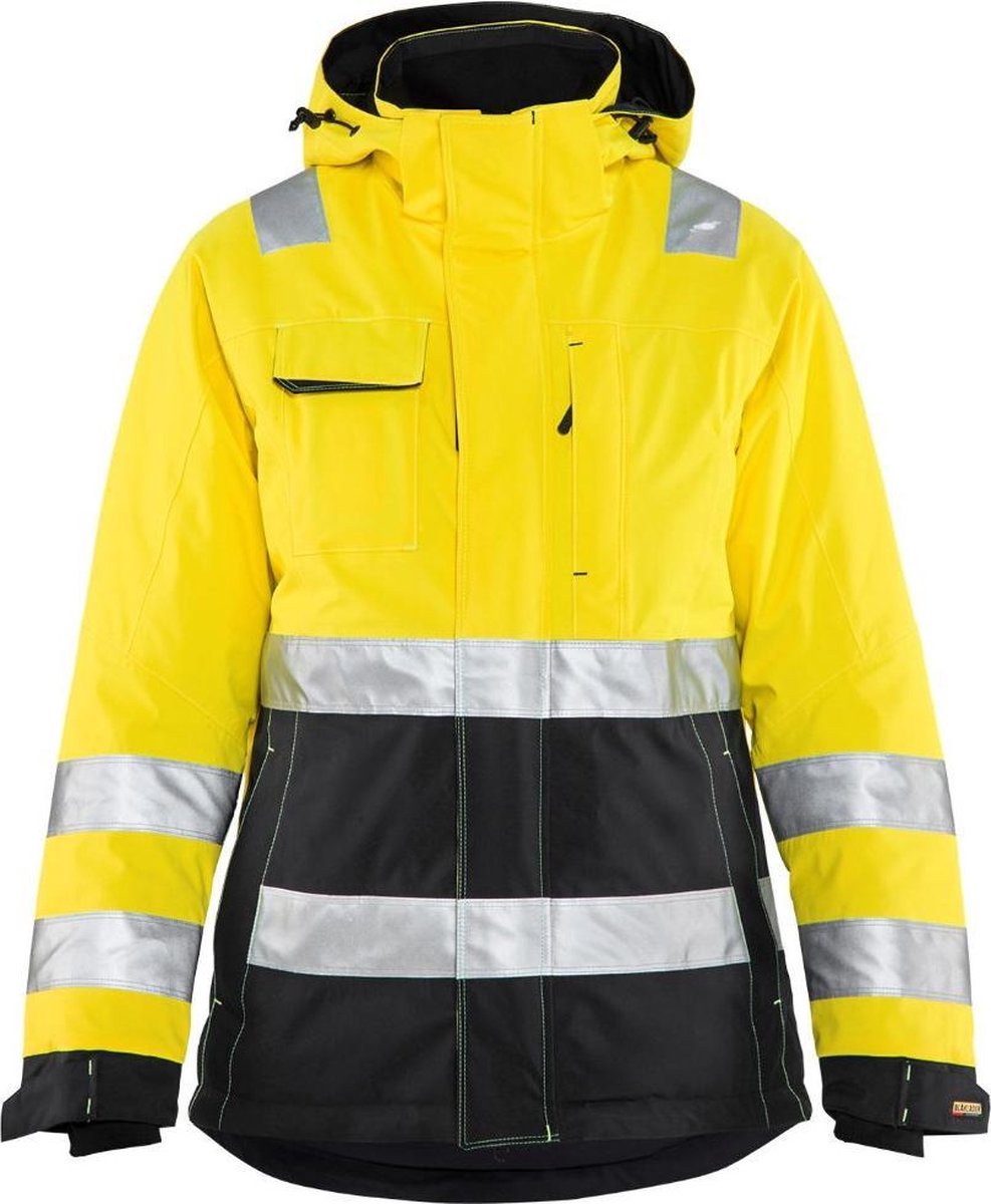 Blåkläder 4872-1987 Dames Winterjas High Vis Geel/Zwart maat XL