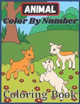 Animal Color By Number Coloring Book