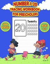 Number 1-20 Tracing Workbook for Preschoolers