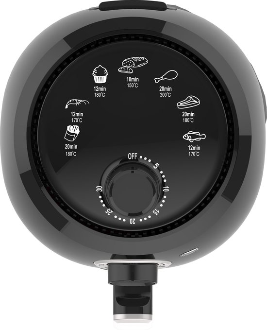 Daewoo DHFRYER Airfryer - Heteluchtfriteuse - 1000 Watt - Compact - 2.4 Liter - Timer