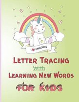 Letter tracing with learning new words for kids