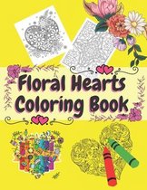 Floral Hearts Coloring Book
