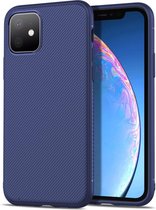 iPhone 11 hoesje Jazz Series Textured TPU back cover - blauw