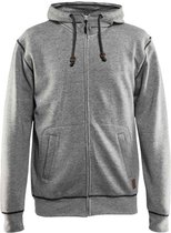 Blaklader 3398 Hooded Werksweater met Rits Grijs