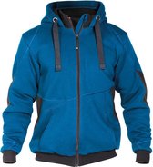 Dassy Pulse Sweatshirt jas 300400 - Azuurblauw/Antracietgrijs - L