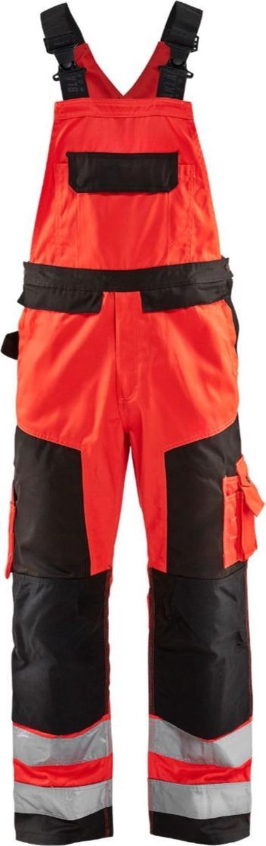 Blaklader Bretelbroek High Vis 2660-1804 - High Vis Rood/Zwart - D120