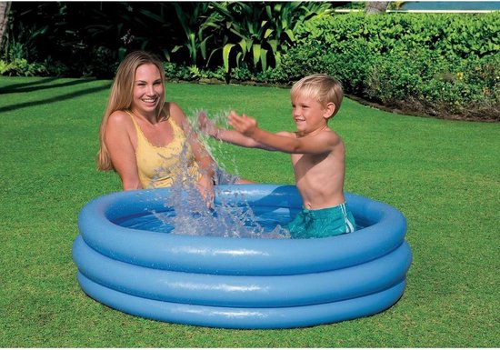 Intex - Opblaasbaar zwembad - 3 Rings - 114 cm - opblaaszwembad - blauw |  bol.com