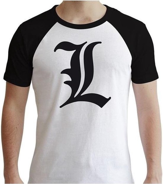 DEATH NOTE - Tshirt L Symbol man SS white - premium