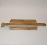 Snijplank - teak hout - 2 handvatten - 50 cm - presenteerplank - serveerplank
