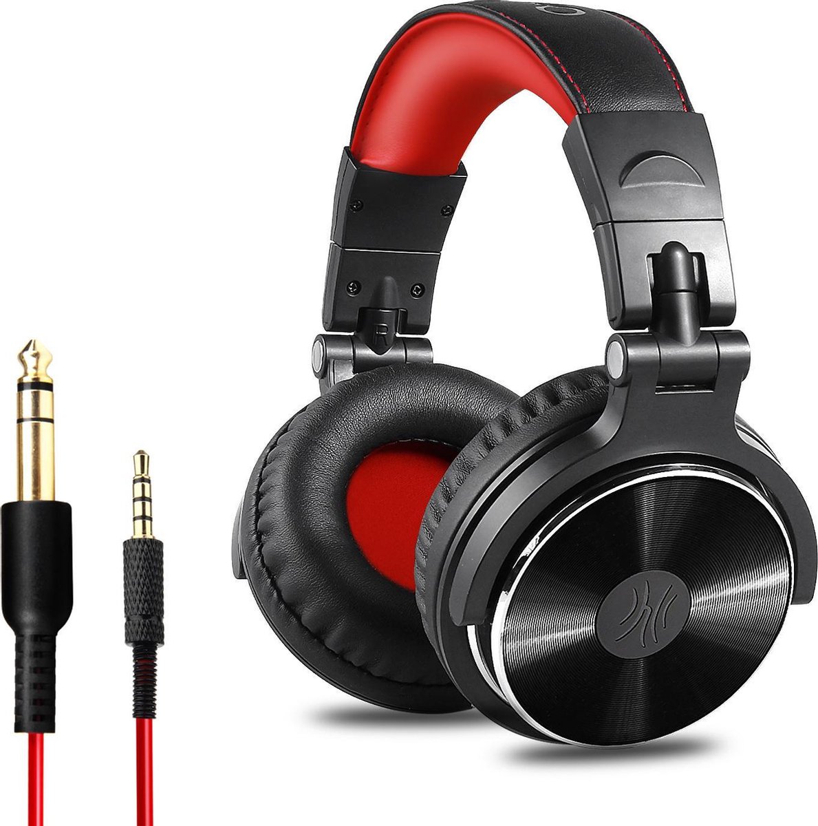 OneOdio Studio Dj Headphone Pro 10 - Over-ear Koptelefoon - Hoofdtelefoon - DJ set - Kop Telefoon - Professionele Koptelefoon - Muziek Studio - DJ Set Mengpaneel - DJ Headphones (Rood)