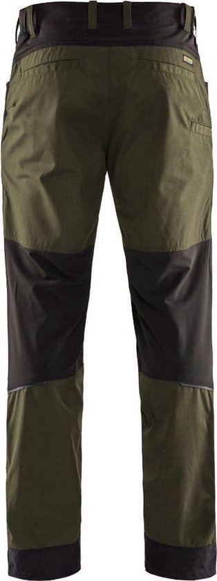 Blaklader 1456 Pantalon de travail de service Stretch Vert/ Zwart