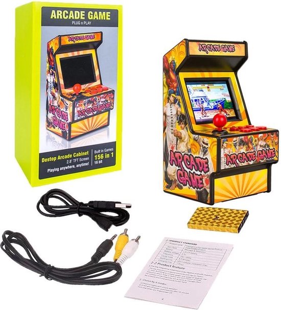 Thumbnail van een extra afbeelding van het spel 156 x Klassieke Games - Mini Arcade - Speelkast - Arcade
