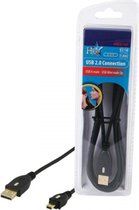 HQ Usb 2.0 Kabel 1.8m (usb A Male - Usb Mini 5pin Male Met Vergulde Pluggen)