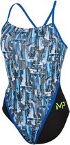 Michael Phelps City Racing Back - Badpak - Dames - 34 - Multicolor/Zwart