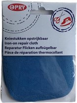 Kniestukken Strijkbaar - Blauw - 125 x 100 mm