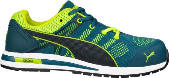 PUMA Elevate Knit Green Low 643170-46 Chaussures de sécurité S1P Pointure (EU): 46 vert, jaune 1 pc(s)