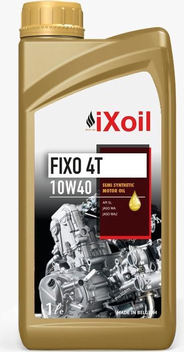 iXoil FIXO 4-TAKT 10W40 - Motorolie (100% Belgisch product)