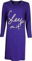Temptation  Dames Bigshirt nachthemd slaapkleed Blauw TPNGD2902C - Maten: S