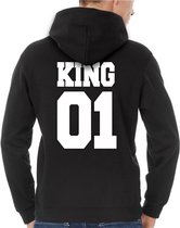 King / Queen Hoodie (King - Maat L) | Koppel Cadeau | Valentijn Cadeautje voor hem & haar
