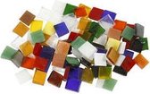 Glas mozaiek tegels, afm 10x10 mm, dikte 3 mm, , 454gr