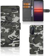 Sony Xperia 5II Telefoon Hoesje Cadeau voor hem Army Light