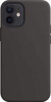 Geschikt voor: iPhone 12 Siliconen Back Cover - Zwart