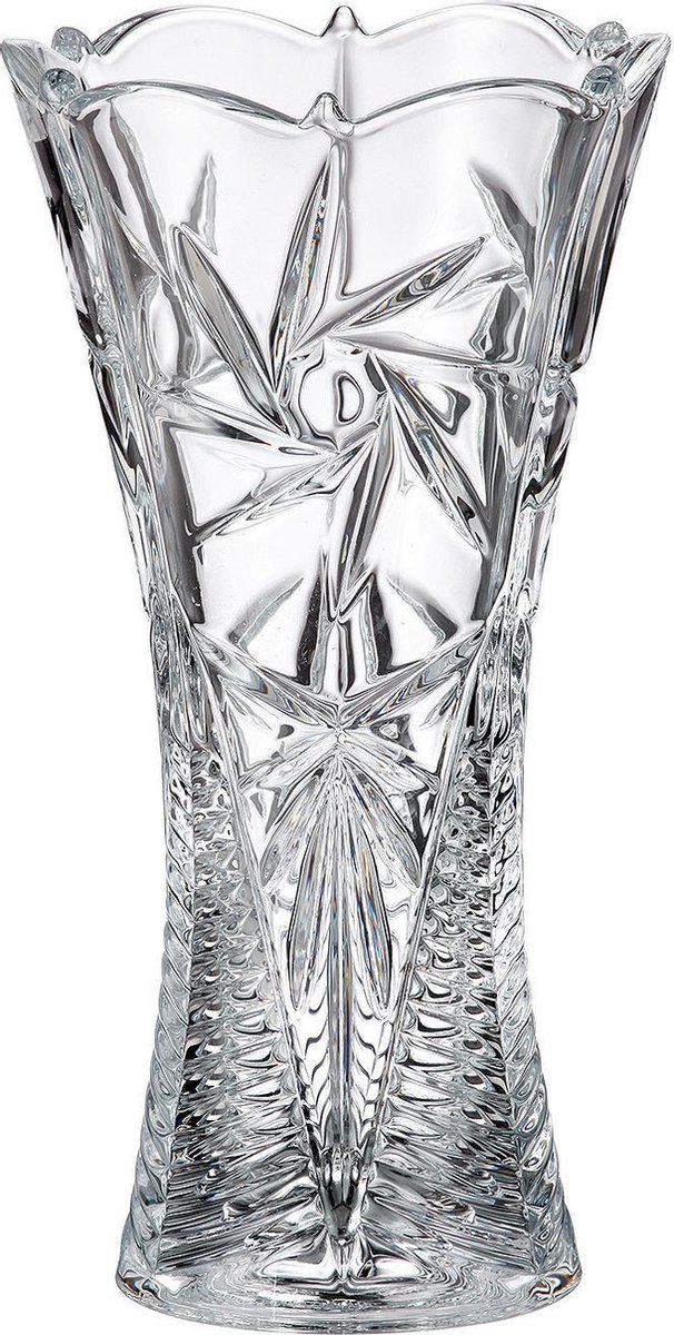 Bohemia Pinwheel Vaas 30cm Kristal - Elegant Design