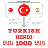 Türkçe - Hintçe: 1000 temel kelime