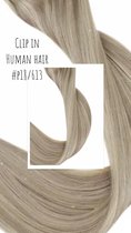 Clip In Extensions P18/613 ASH BLOND MIX  30cm Human Hair