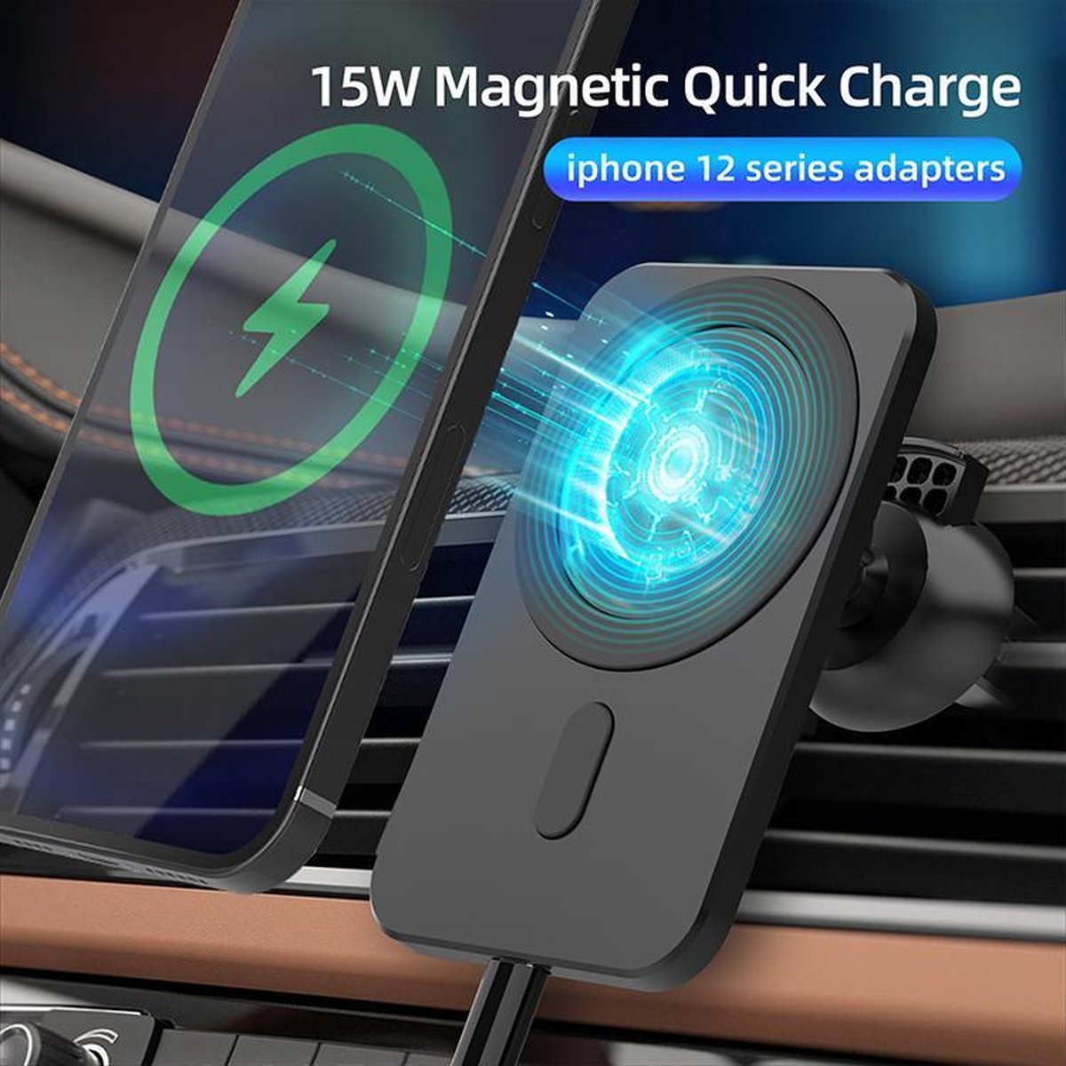 bol.com | MagSafe Auto lader/Houder - MagSafe - iPhone 12 Pro / Max ...
