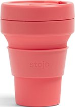 Stojo Opvouwbare Koffiebeker 355ml - Coral - Collapsed Package