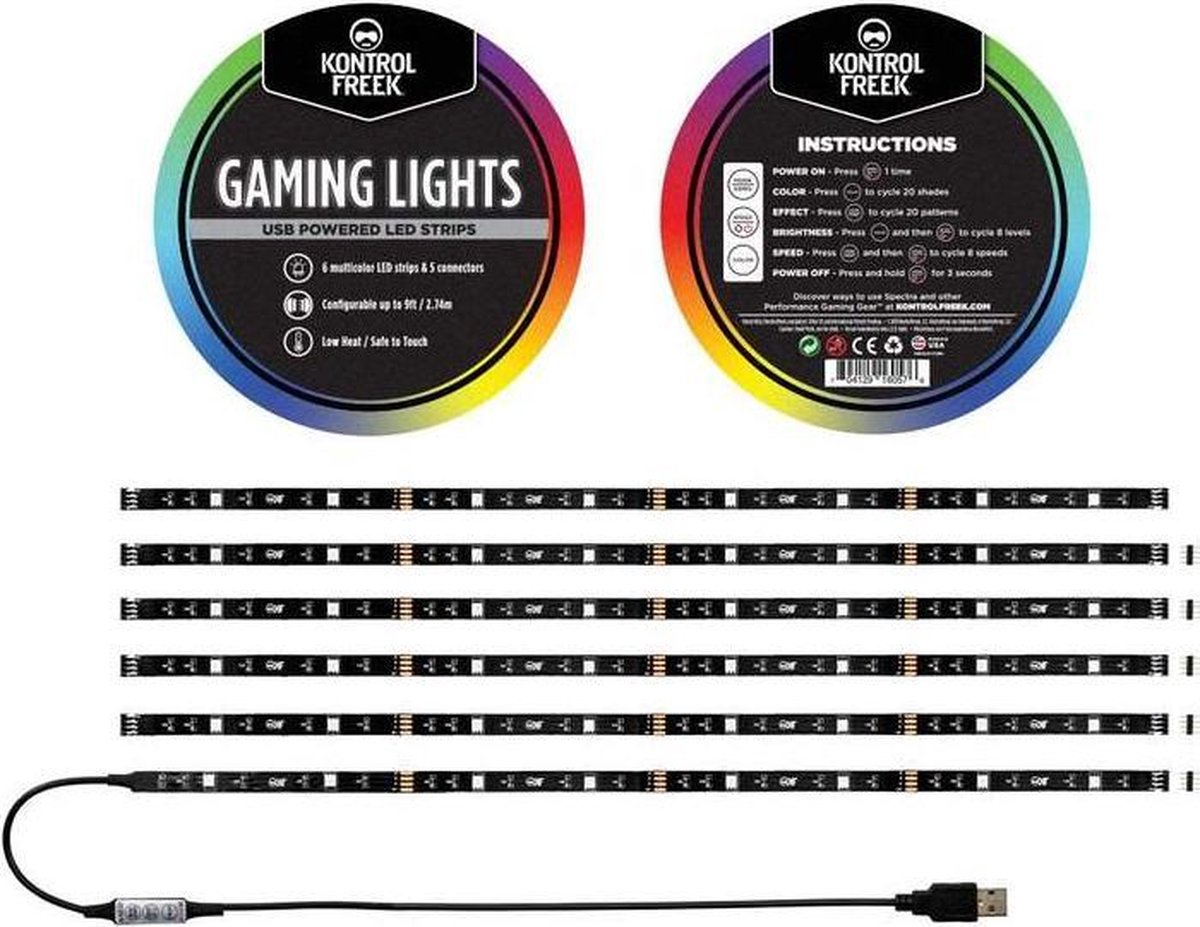 KontrolFreek Gaming Lights™ - USB-Powered LED Light Strips