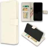 Samsung Galaxy A12 Hoesje Wit - Portemonnee Book Case - Kaarthouder & Magneetlipje