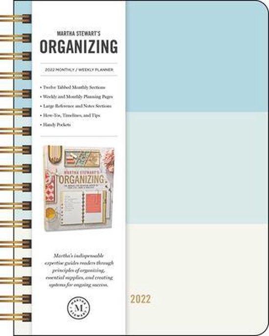 Martha Stewart's Organizing 2022 Monthly/Weekly Planner Calendar