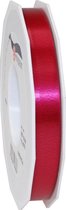 1x XL Hobby/decoratie bordeauxrode satijnen sierlinten 1,5 cm/15 mm x 91 meter- Luxe kwaliteit - Cadeaulint satijnlint/ribbon