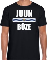 Juun buze met vlag Zeeland t-shirt zwart heren - Zeeuws dialect cadeau shirt S