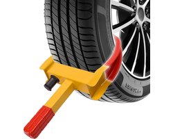 ACXIN Universele Wielklem - Weglootsbeveiliging, Parkeerwielklem, Diefstalbeveiliging voor Auto's, Vrachtwagens, de Meeste Voertuigen