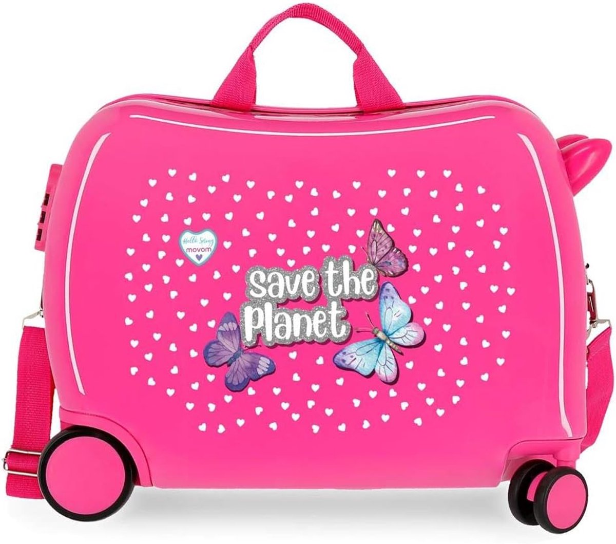 Duurzame Kinderkoffer op Wieltjes 50cm - Lichtgewicht en Veilig Reiskoffer voor Kinderen Ages 3-7