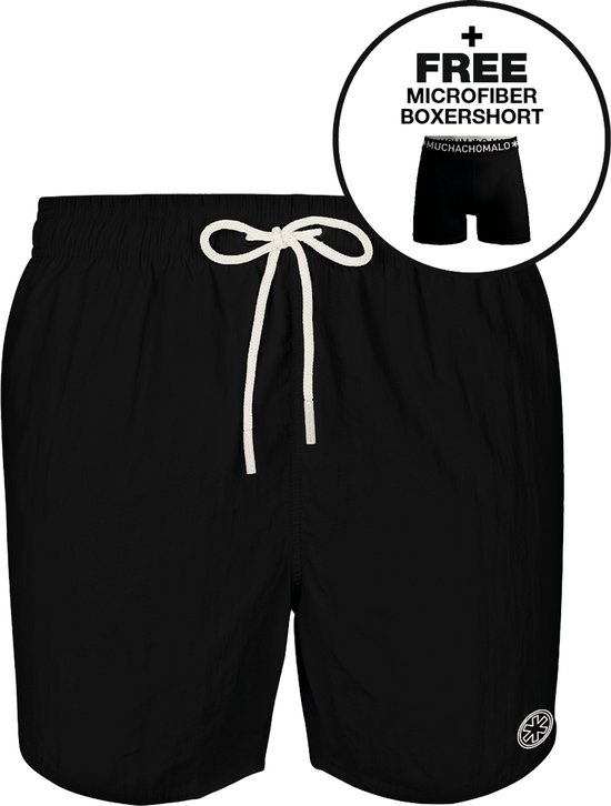 Muchachomalo Slip de bain Hommes - 1 Pack + Boxer - Zwart - Slip de bain Hommes