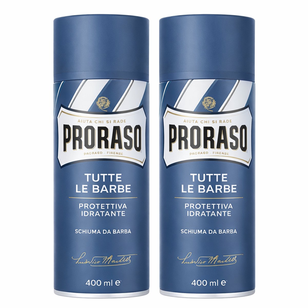 Proraso - Scheerschuim - Aloë Vera - 400 ml - 2-delige set