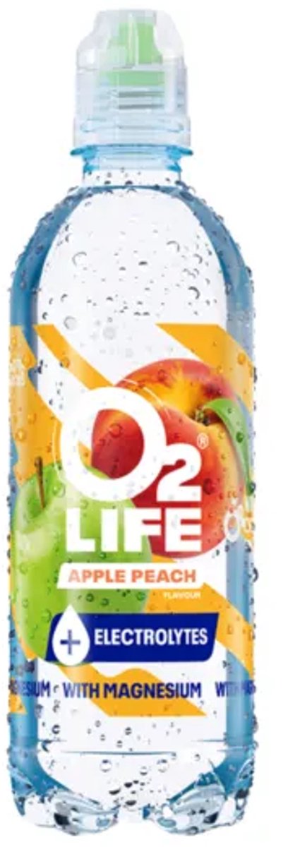 O2Life Electrolytes Apple Peach – 12 x 500 ml