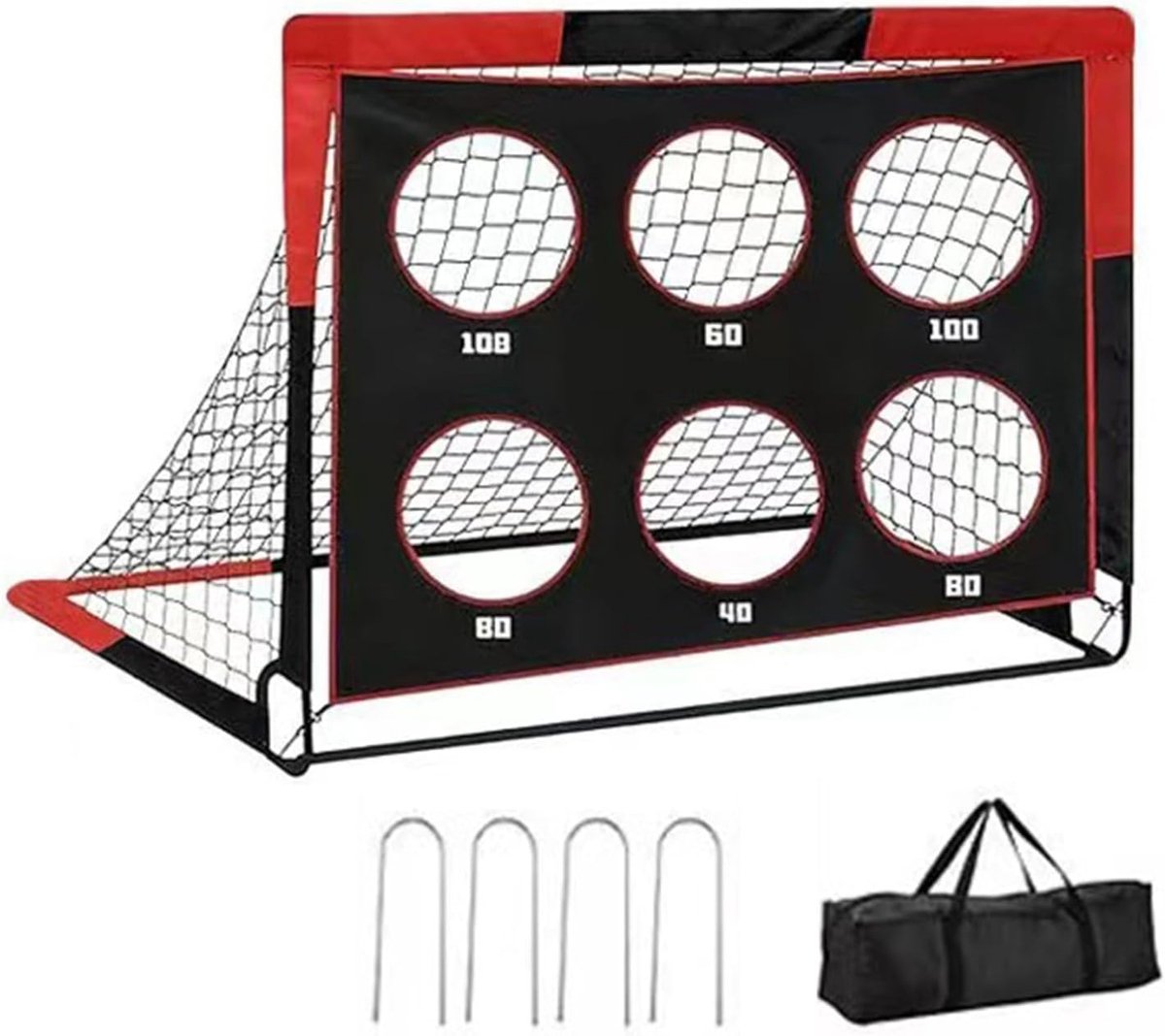Mini Voetbaldoel voor Kinderen - 120cm x 90cm - Weerbestendig PVC - Draagbaar en Lichtgewicht - Ideaal voor Tuin en Training