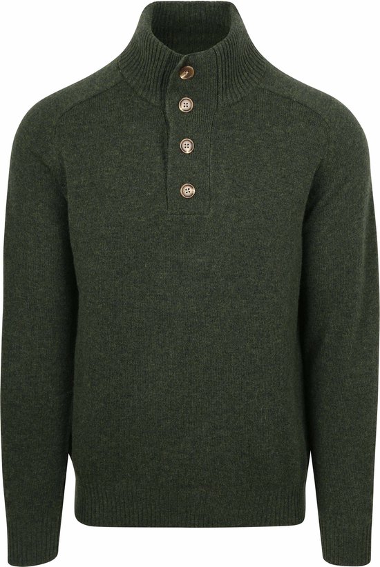 Pull Steppin' Out Mocker en laine d'agneau verte - Taille XL - Homme