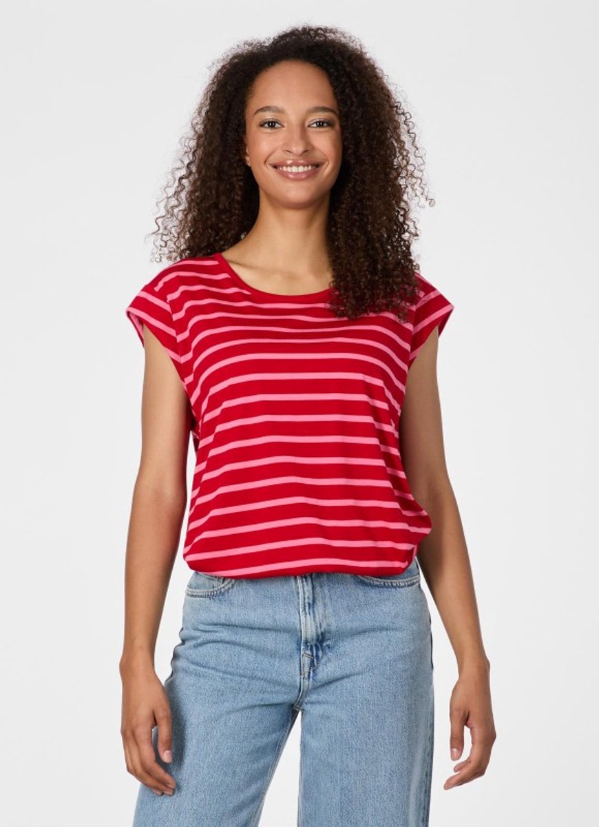 Shirt Tulsa gestreept Ragwear Rood