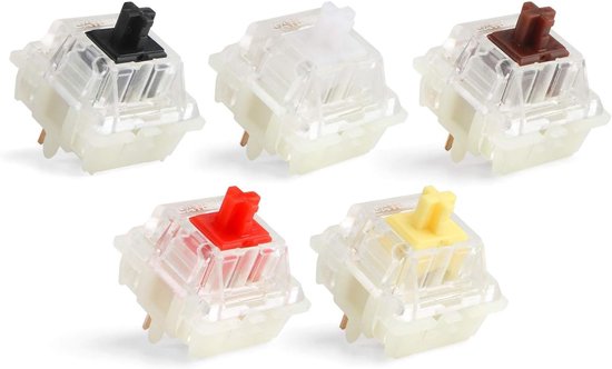 Stille Mechanische Toetsenbord Switches 5Pin - Lineair & Tactiel - Voor DIY Custom Gaming Toetsenborden — afbeelding 2
