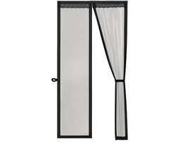 O'DADDY® Deurgordijn Deluxe FIBER - Magnetisch Vliegengordijn - Voor Nieuwbouw en Standaard Deuren - Eenvoudige Installatie - Deurhor Zwart - 100x230 cm
