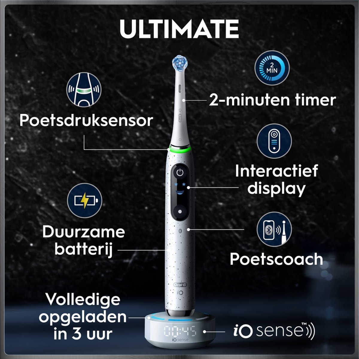 Oral-B iO 10 Elektrische Tandenborstel Wit - afbeelding 3