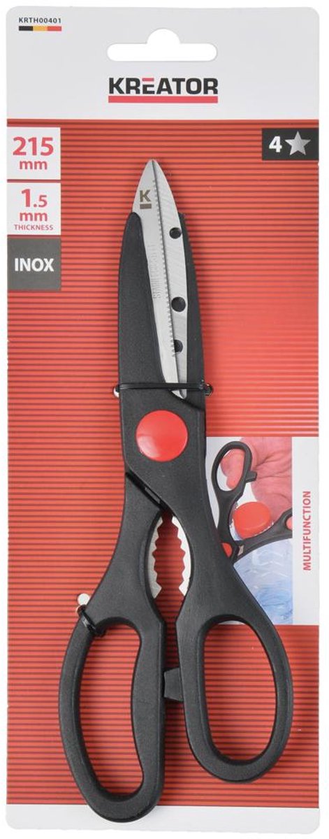Kreator Multifunctionele schaar KRTH00401 - Schaar van 215 mm lang en 1.20mm dik