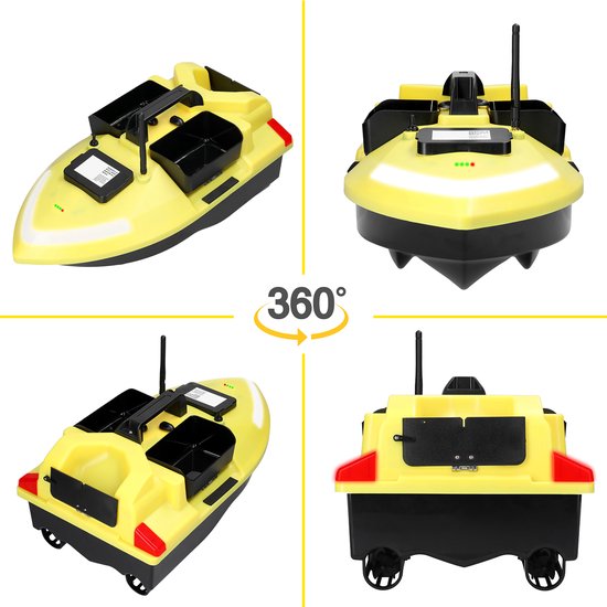 GPS Voerboot - 500 m Bereik - Automatische Terugkeer - Met Fishfinder - Voor Karpervissen — afbeelding 2